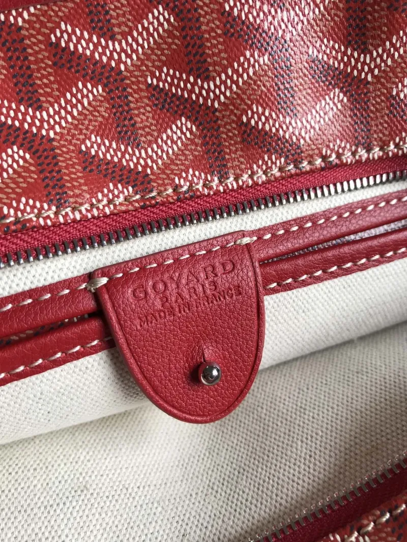 Red Goyard Shopping Tote Bag 335 - Image 9
