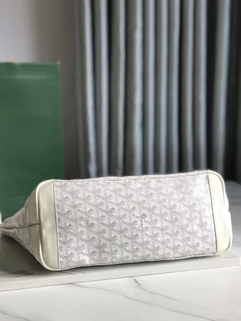 Goyard White Tote Bag 337 - Image 3