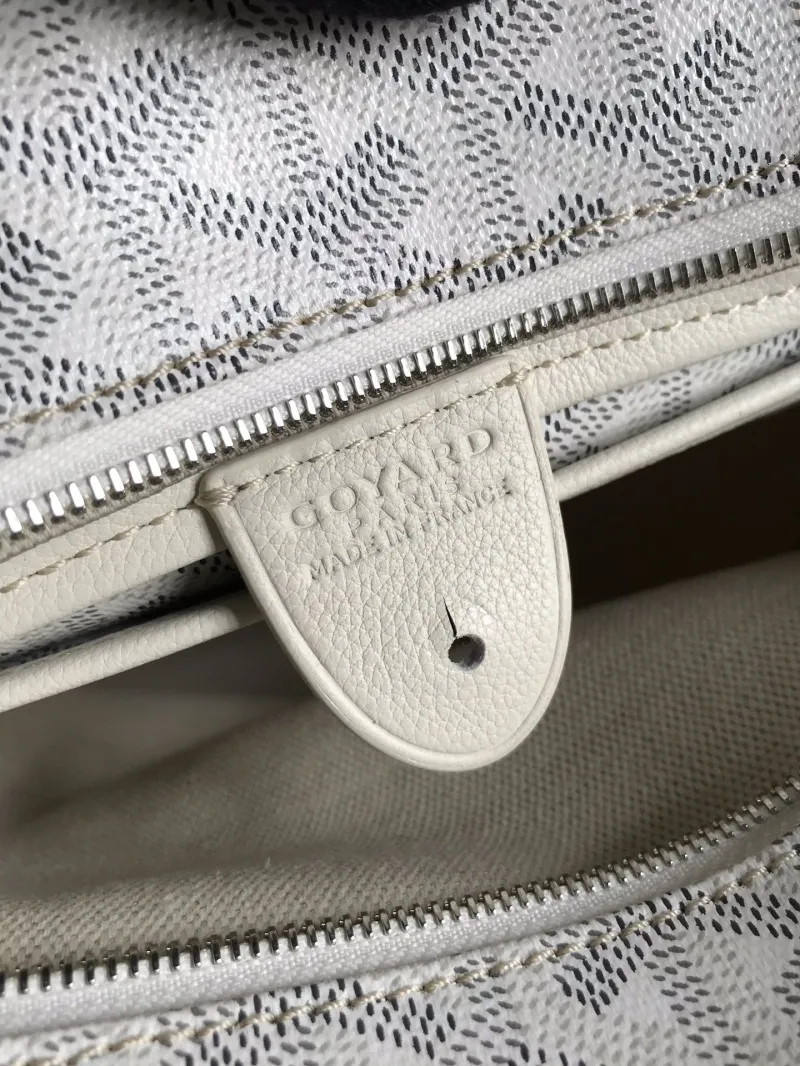 Goyard White Tote Bag 337 - Image 7
