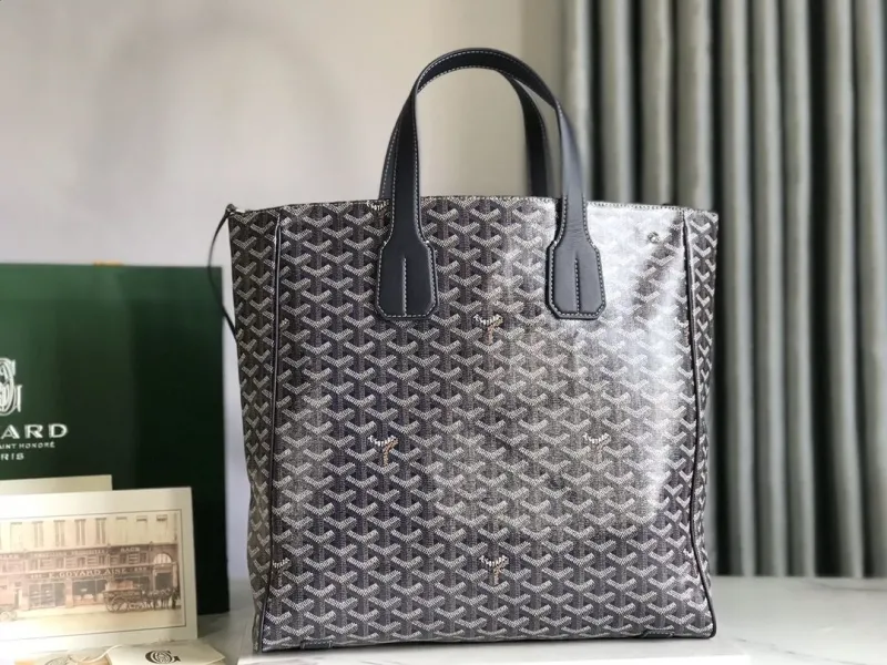 Goyard Dark Gray Tote Bag 341 - Image 4