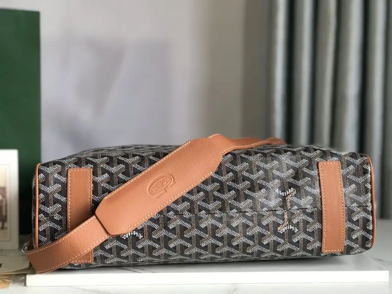 Goyard Black Tan Shopping Tote Bag 343 - Image 5