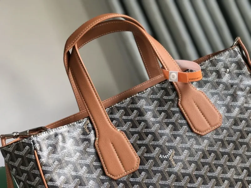 Goyard Black Tan Shopping Tote Bag 343 - Image 6