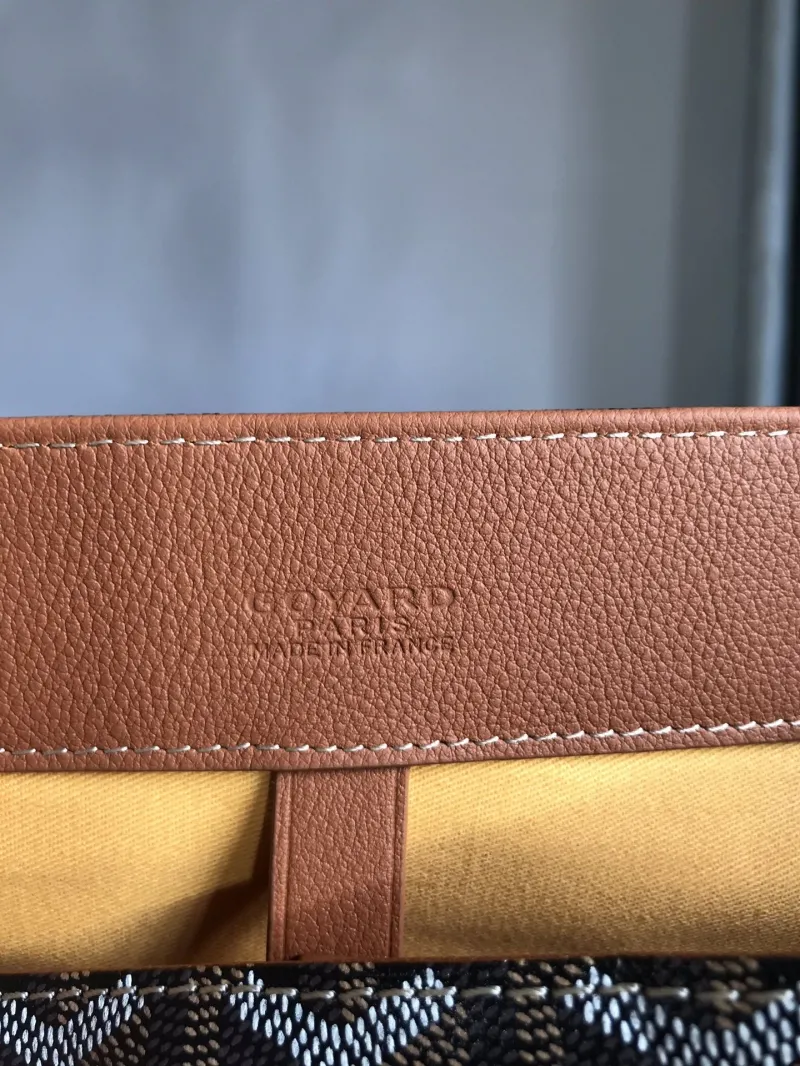 Goyard Black Tan Shopping Tote Bag 343 - Image 8