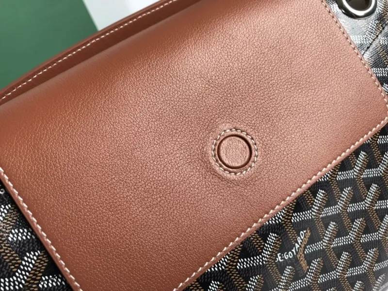 Goyard Brown Trim Shopping Tote Bag - Image 6