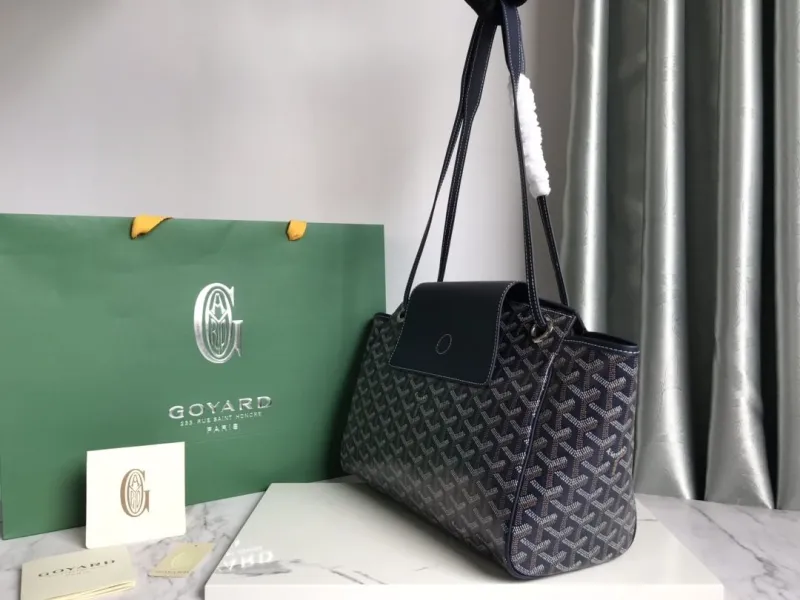 Alternative view of Goyard Navy Tote Bag 347