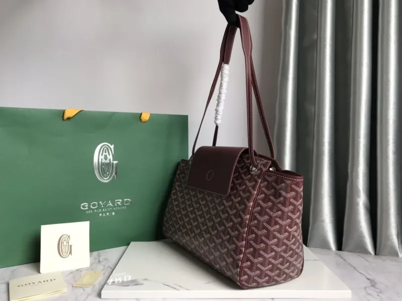 Alternative view of Goyard Burgundy Shopping Tote Bag 348