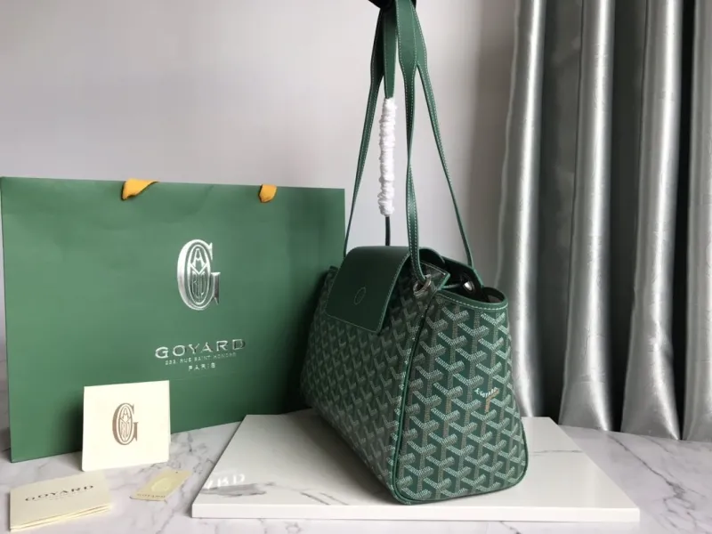 Alternative view of Goyard Green Shopping Tote Bag