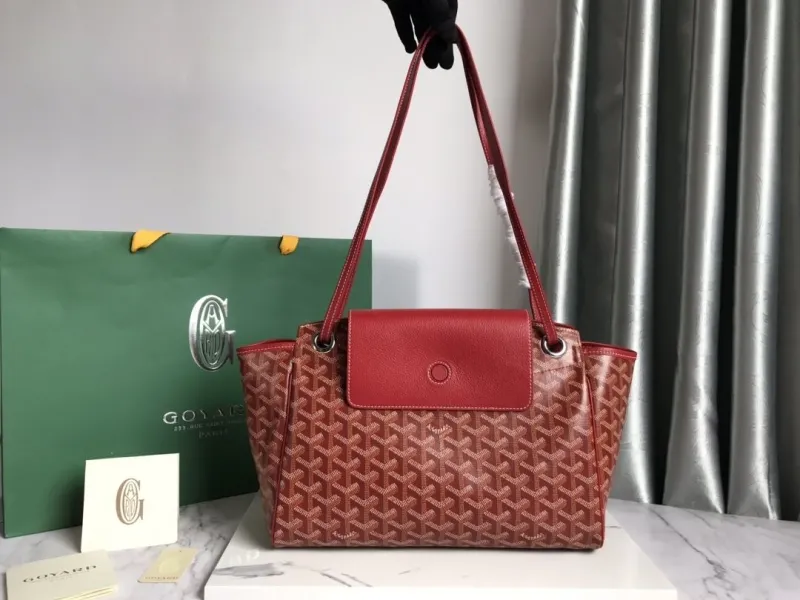Goyard Red Shopping Tote Bag 354