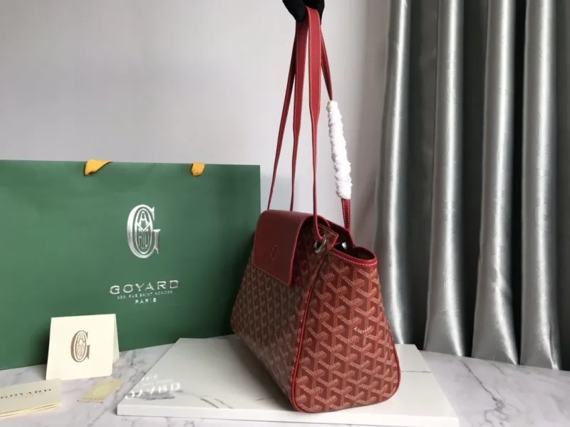 Alternative view of Goyard Red Shopping Tote Bag 354