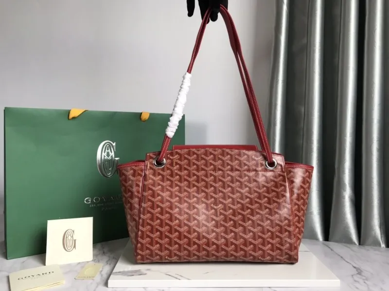 Goyard Red Shopping Tote Bag 354 - Image 3