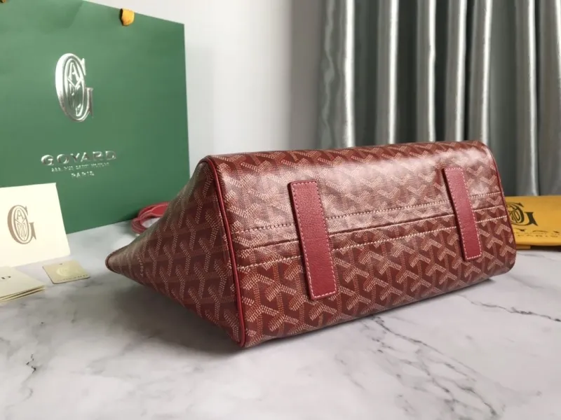 Goyard Red Shopping Tote Bag 354 - Image 4