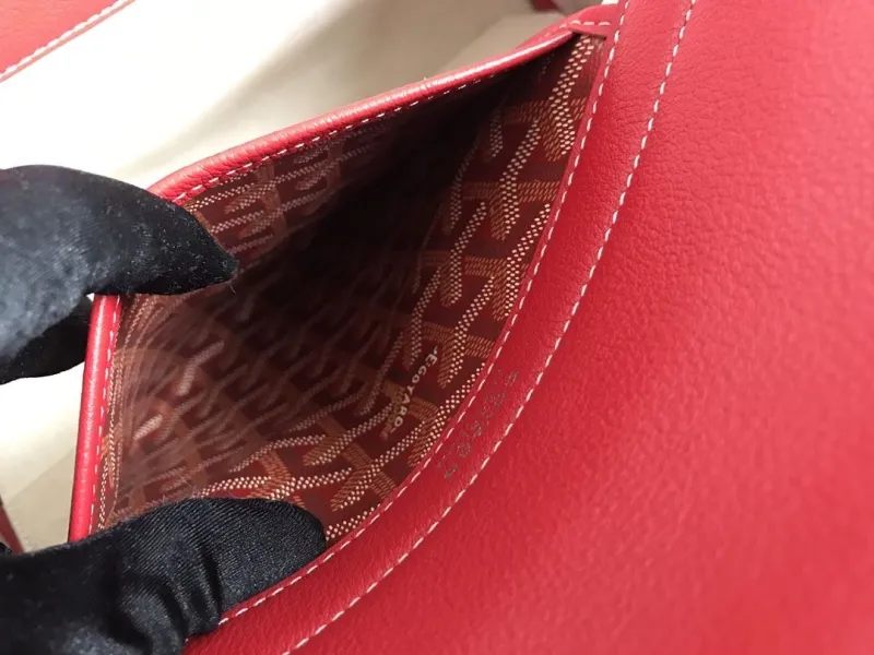 Goyard Red Shopping Tote Bag 354 - Image 8