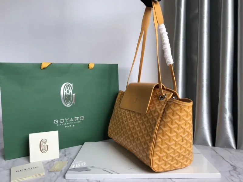 Alternative view of Goyard Yellow Shoulder Tote Bag