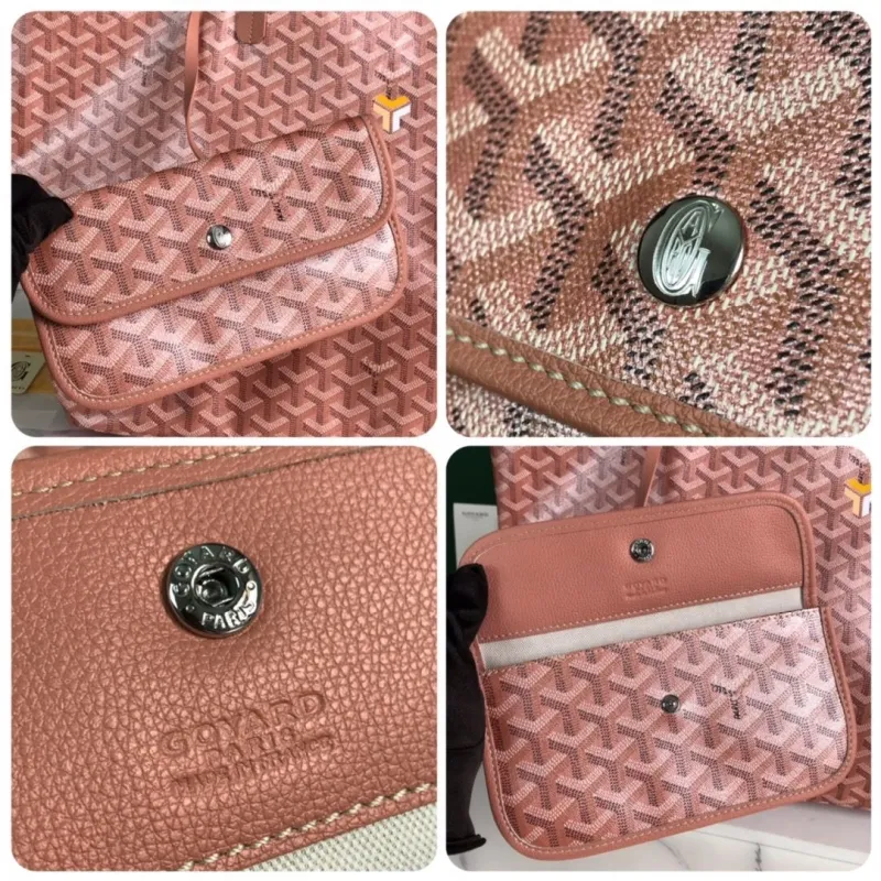 Goyard Pink Shopping Tote Bag 357 - Image 8