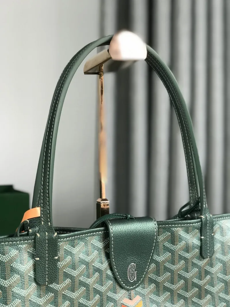 Goyard Green Shopping Tote Bag 358 - Image 6