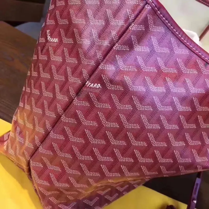Goyard Purple Tote Bag with Pouch - Image 4