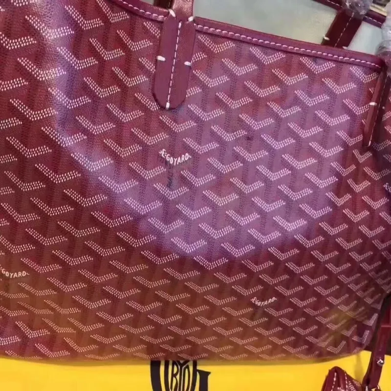 Goyard Purple Tote Bag with Pouch - Image 5