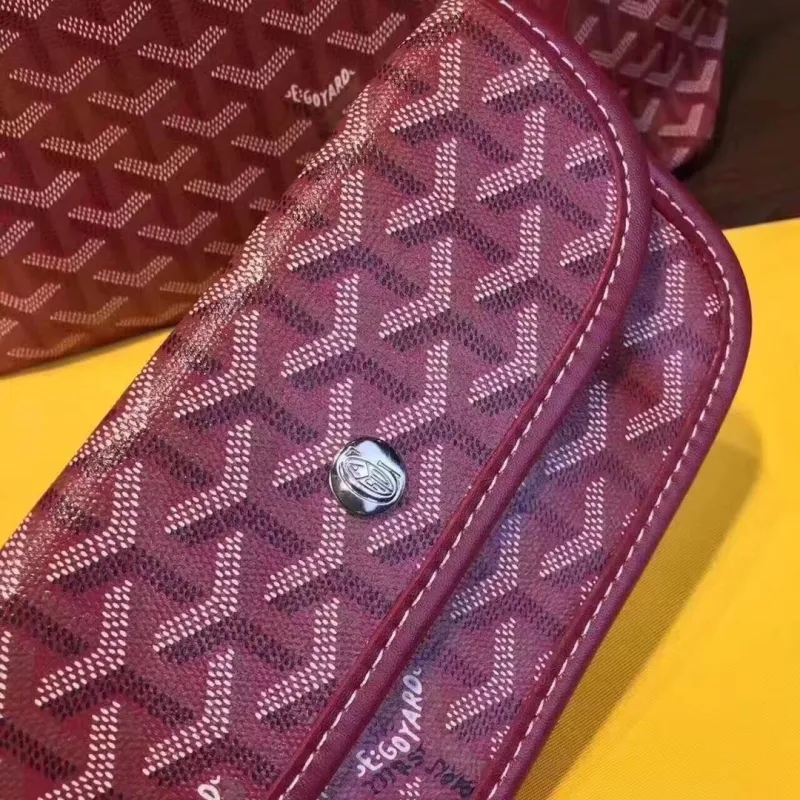 Goyard Purple Tote Bag with Pouch - Image 6