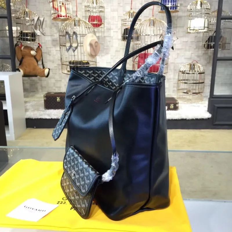 Alternative view of Goyard Black Tote Bag with Pouch SKU 363