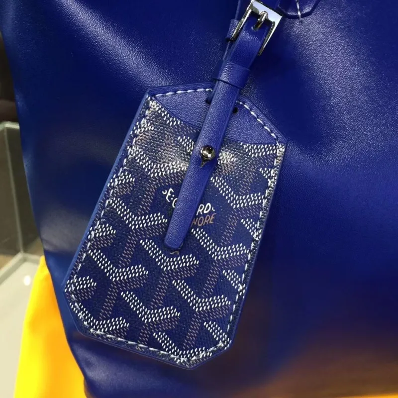 Goyard Blue Tote Bag With Pouch - Image 7