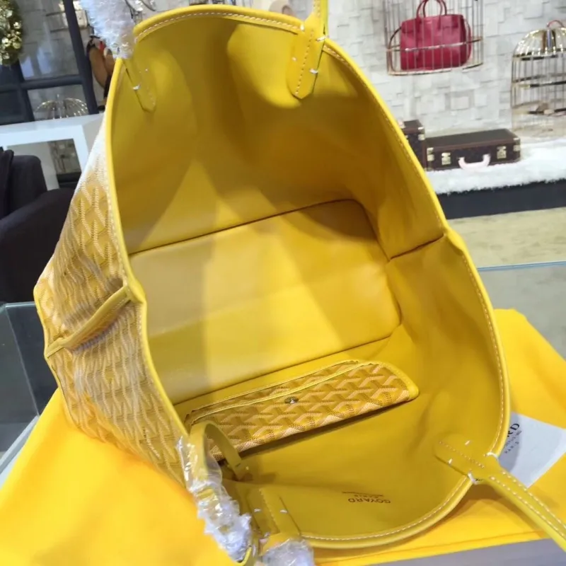 Goyard Yellow Tote Bag with Pouch - Image 8
