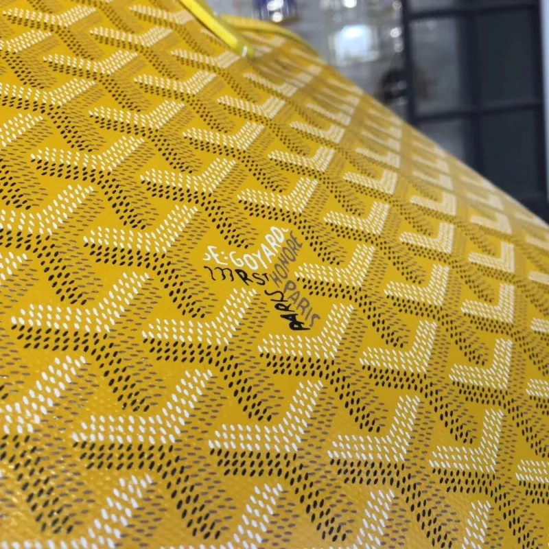 Goyard Yellow Tote Bag with Pouch - Image 9