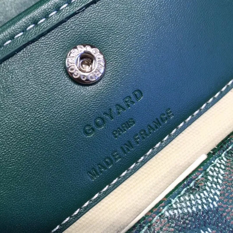Goyard Green Tote Bag with Pouch - Image 5