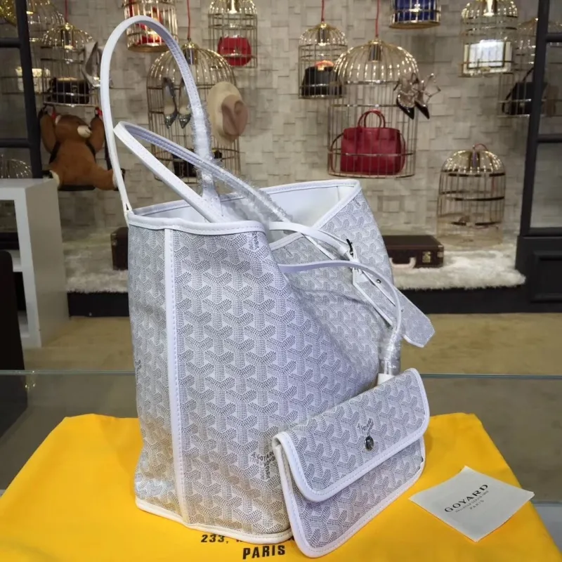 Alternative view of Goyard White Tote Bag With Pouch
