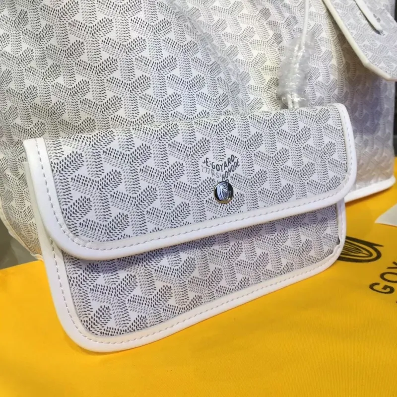Goyard White Tote Bag With Pouch - Image 6