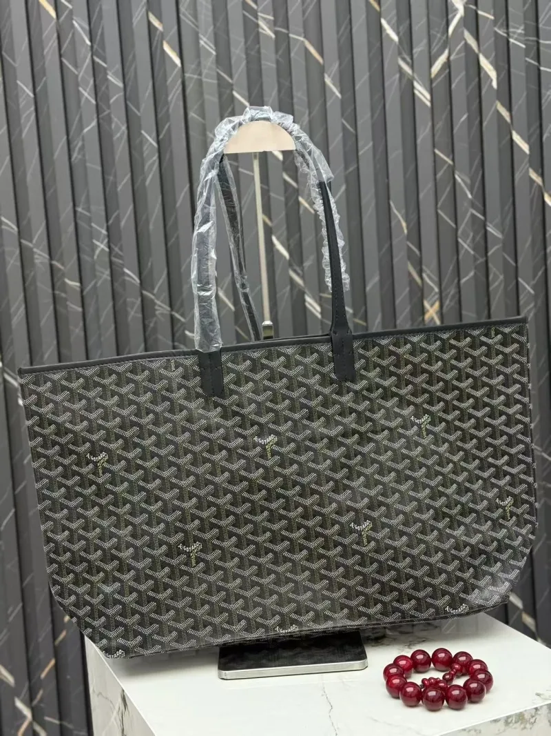 Alternative view of Goyard Black Tote Bag with Small Pouch
