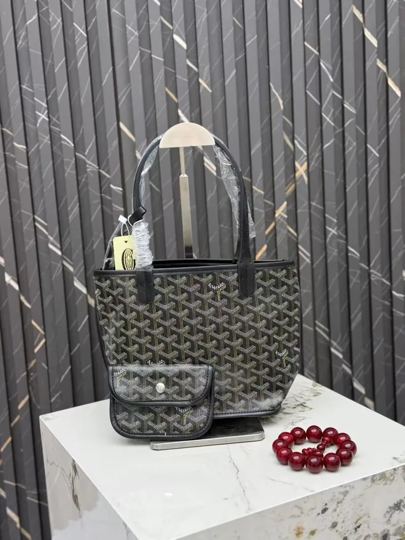 Goyard Black Monogram Tote Bag 392
