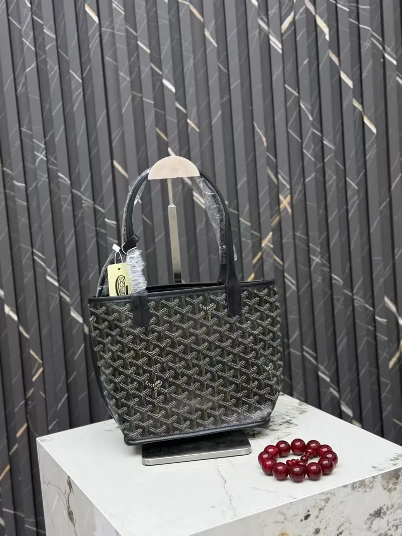 Alternative view of Goyard Black Monogram Tote Bag 392