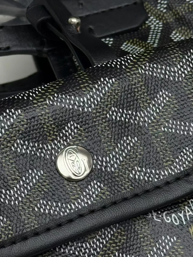 Goyard Black Monogram Tote Bag 392 - Image 6