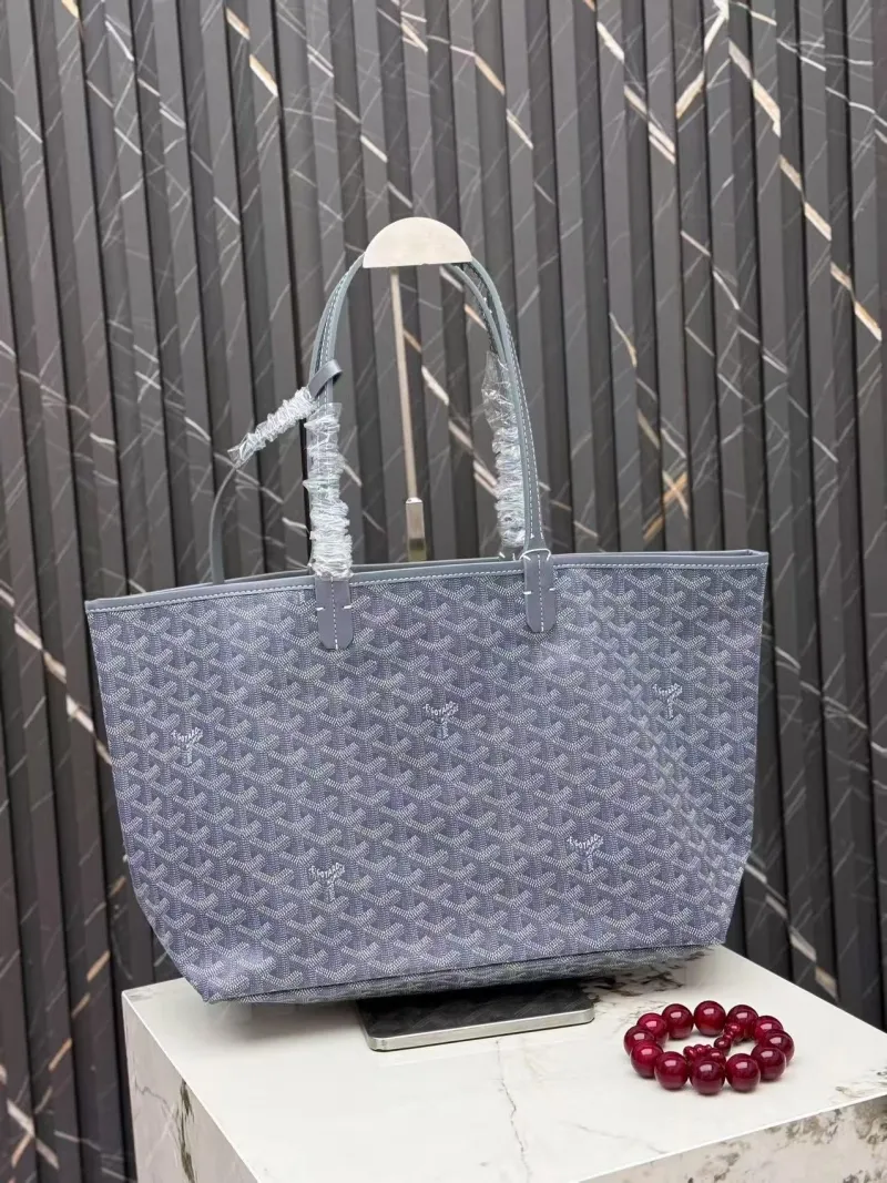 Alternative view of Goyard Gray Tote Bag with Pouch