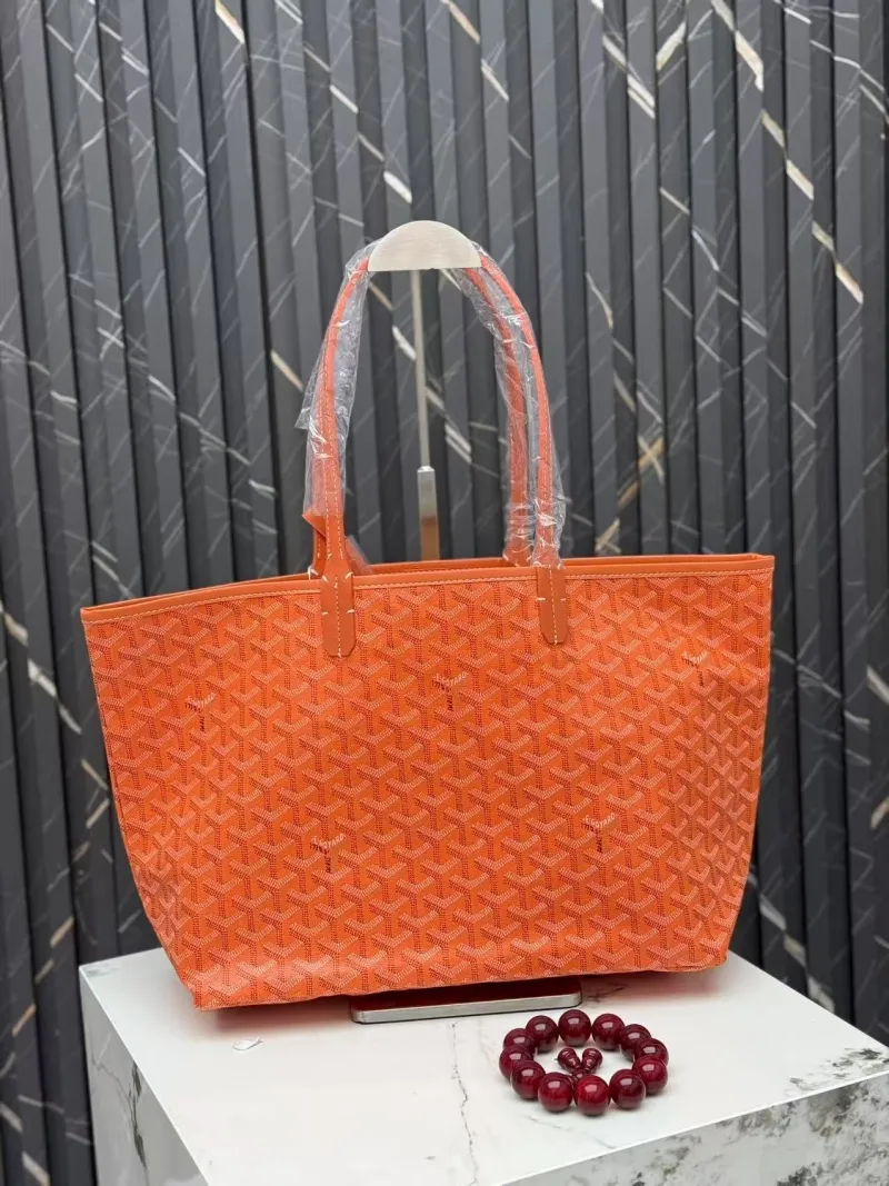 Alternative view of Goyard Orange Tote Bag with Pouch