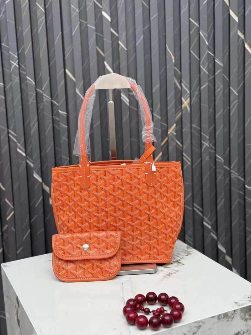 Goyard Orange Tote Bag with Pouch 401