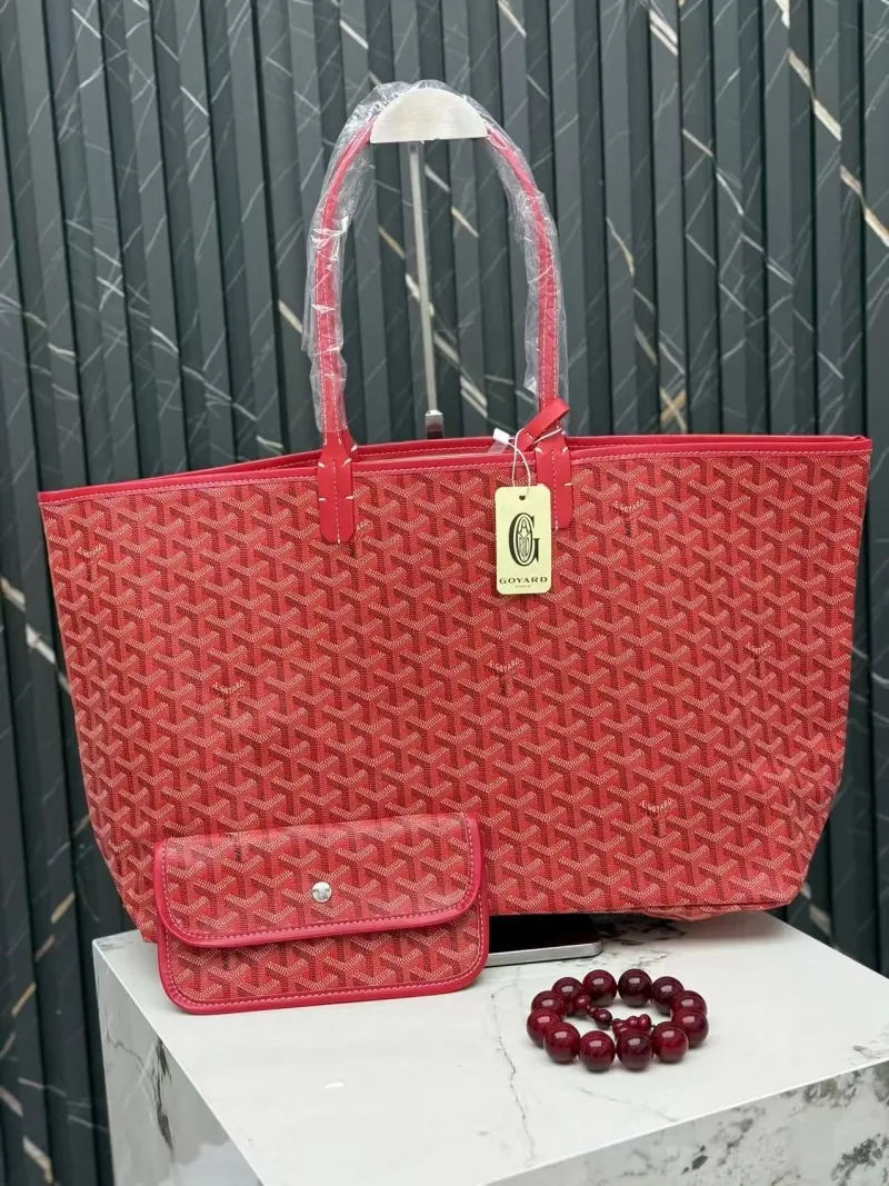 Goyard Red Tote Bag with Pouch 403