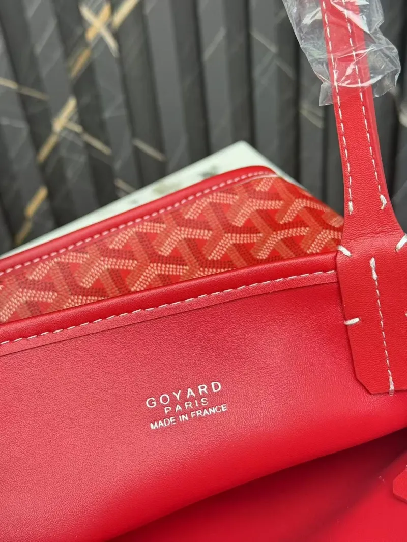 Goyard Red Tote Bag with Mini Pouch - Image 6
