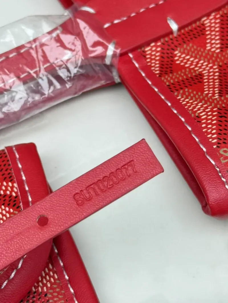 Goyard Red Tote Bag with Mini Pouch - Image 9