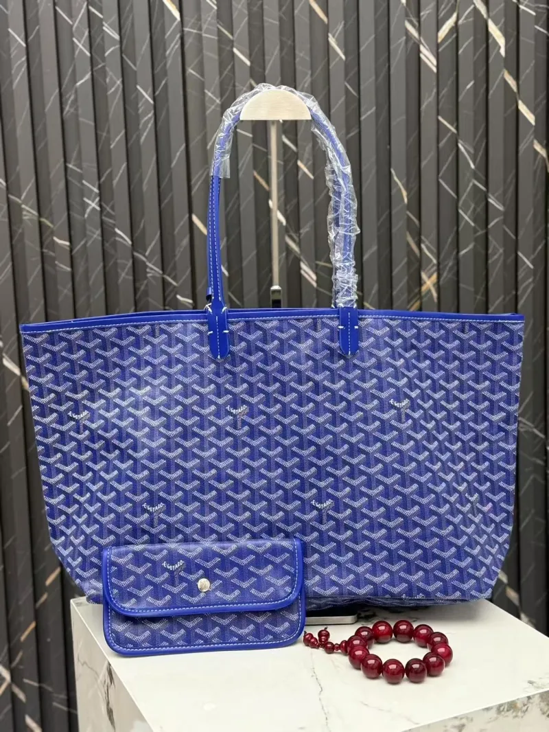 Goyard Blue Tote Bag with Pouch 405