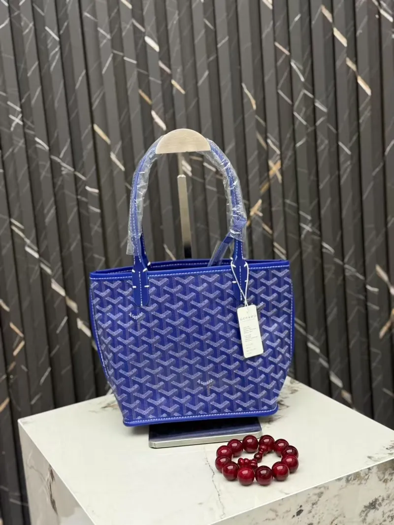 Alternative view of Goyard Blue Shopping Tote Bag 407