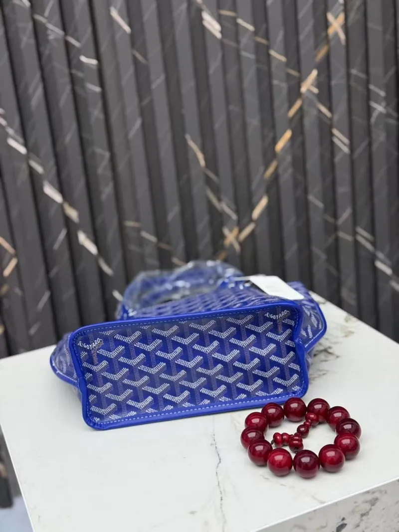 Goyard Blue Shopping Tote Bag 407 - Image 4