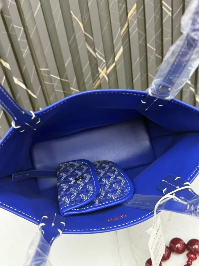 Goyard Blue Shopping Tote Bag 407 - Image 5
