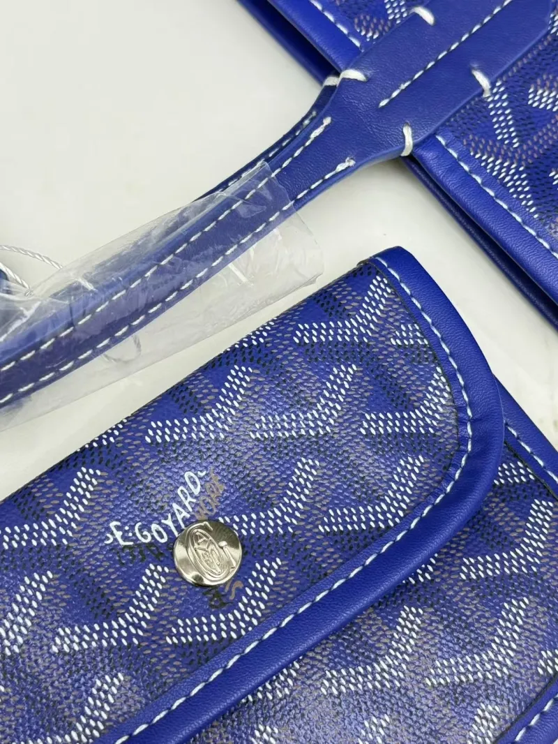 Goyard Blue Shopping Tote Bag 407 - Image 8