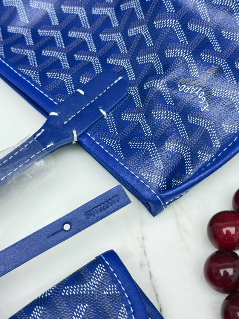 Goyard Blue Shopping Tote Bag 407 - Image 9