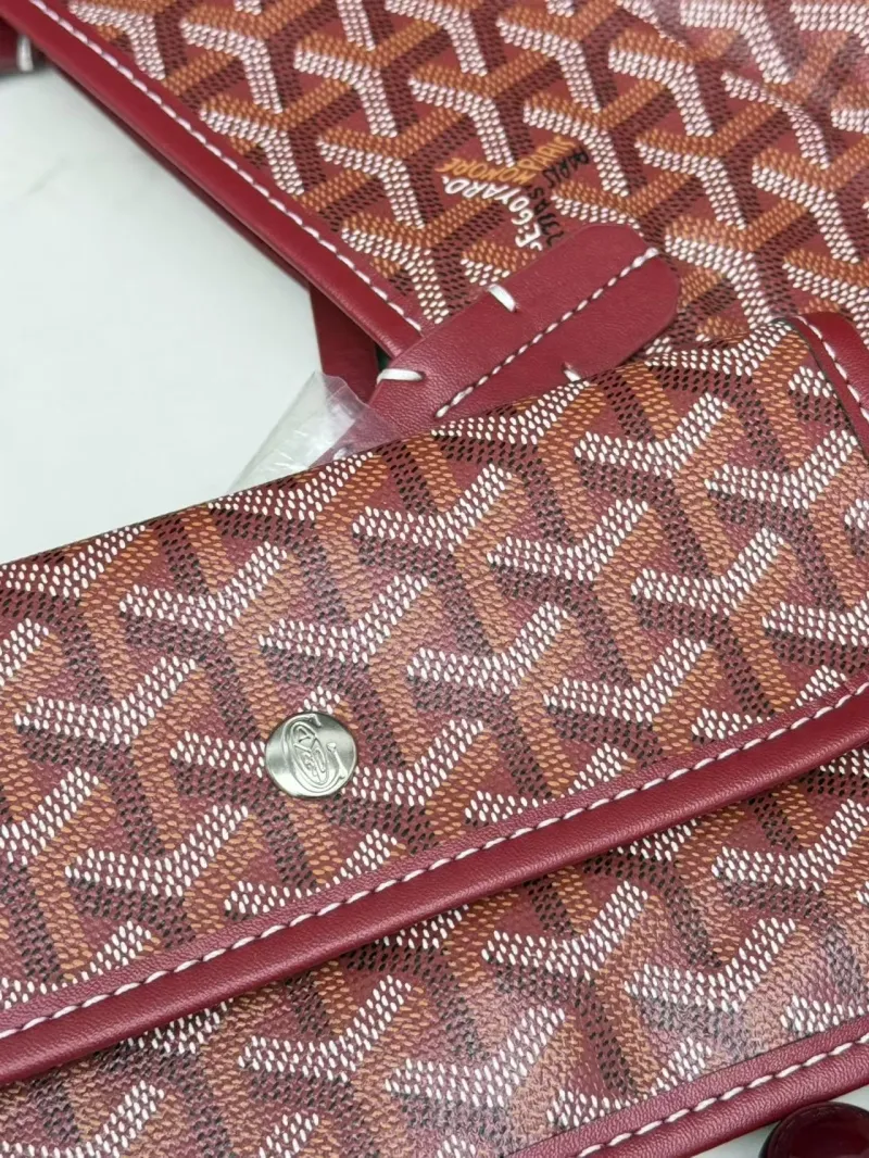 Goyard Red Tote Shopping Bag 408 - Image 7