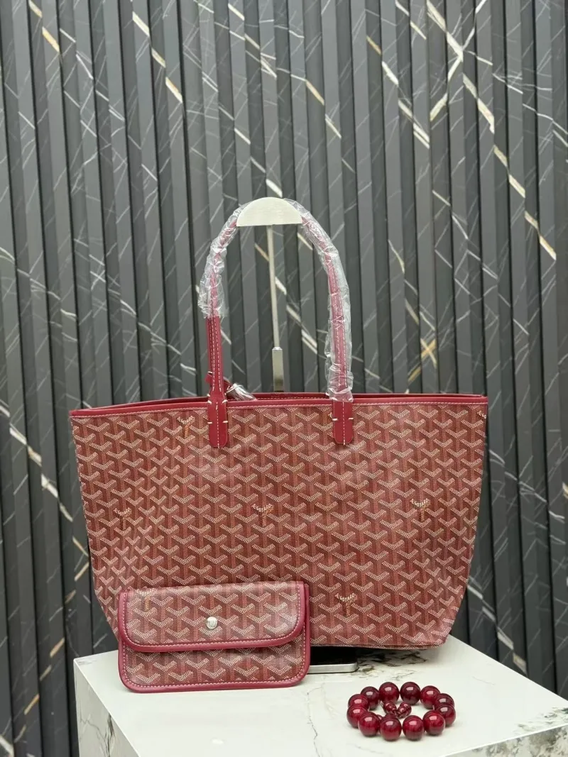 Goyard Red Tote Bag With Pouch SKU 409