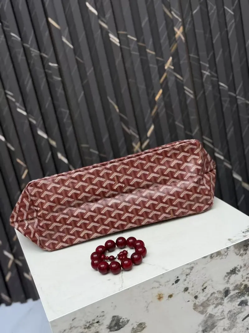 Goyard Red Tote Bag With Pouch SKU 409 - Image 4