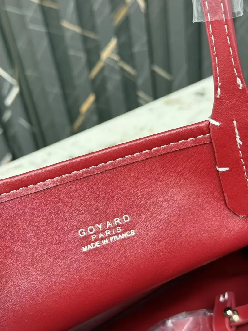 Goyard Red Tote Bag with Mini Pouch - Image 6