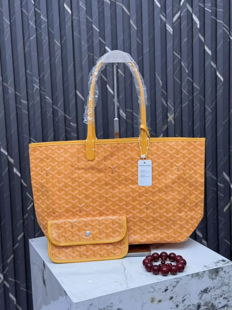 Goyard Yellow Tote Shopping Bag with Pouch